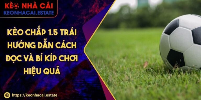 Kèo Chấp 1.5 Trái Hướng Dẫn Cách Đọc Và Bí Kíp Chơi Hiệu Quả